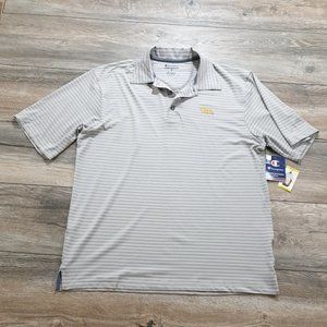 Pittsburgh Panthers Football Champion Mens Medium Short Sleeve Shirt Polo Sport